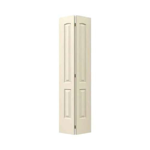 24 in. x 80 in. 2 Panel Continental Bi-fold Primed Smooth Composite MDF Door, Hollow-Core