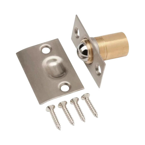 Latch Adjustable Ball Catch - Satin Nickel