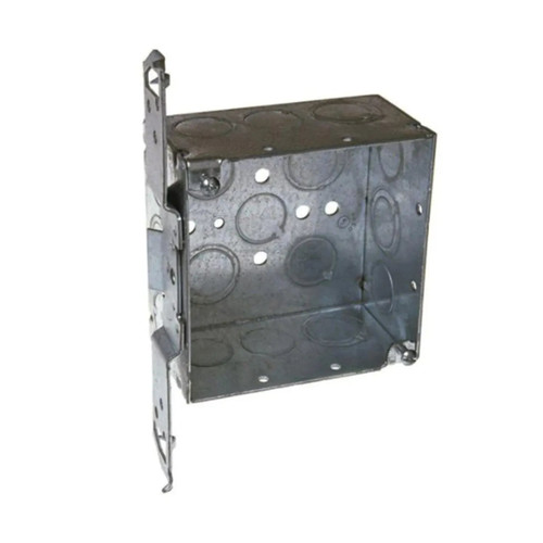 4 in. Square Electrical Box with Bracket
