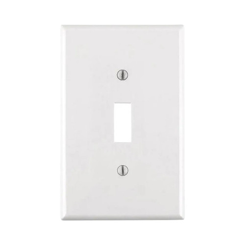 1-Gang White Midway Toggle Nylon Wall Plate 10 Pack