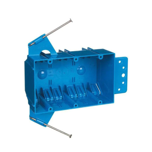 3-Gang 44 cu. in. PVC New Work Electrical Outlet Box