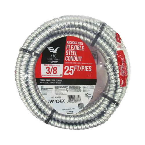 3/8 x 25 ft. Flexible Steel Conduit