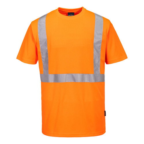 PORTWEST S198ORRXL - Hi-Vis Pocketless T-Shirt S/S - Orange - XL