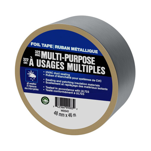 2.83 in. x 50.3 yds. Multi-Purpose HVAC Foil Tape