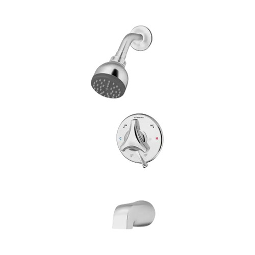 Origins Single-Handle 1-Spray Tub and Shower Faucet with EasyService Stops - Chrome (Valve Included)