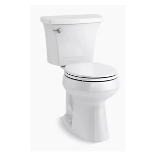 The Complete Solution 2-Piece 1.28 GPF Single Flush Round Toilet - White