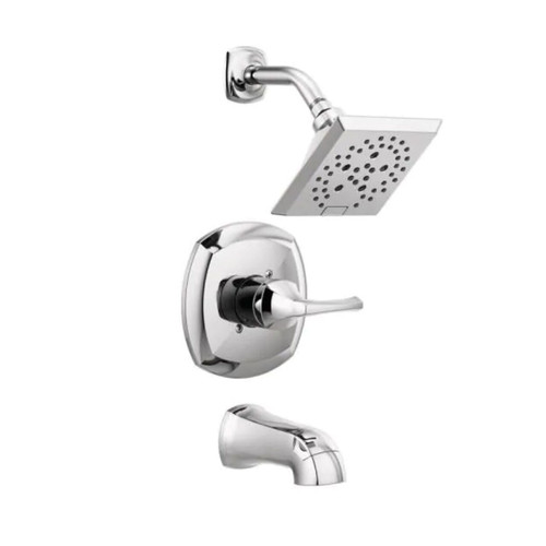 Portwood Single-Handle 5-Spray Tub & Shower Faucet with H2Okinetic (Valve Included) - Chrome