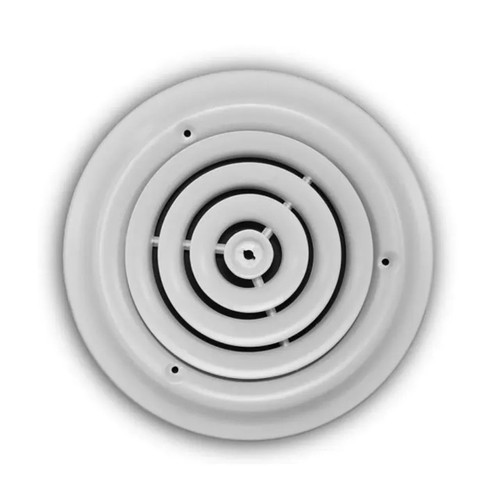 8 in. Steel Round Diffuser - White