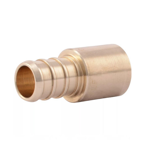 1/2 in. Brass PEX Barb x Male Sweat Adapter