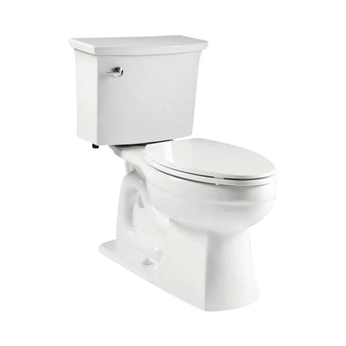 Elmbrook The Complete Solution 2-Piece 1.28 GPF Single Flush Elongated Toilet with Quiet-Close Seat Included - White