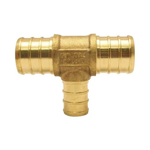 3/4 in. x 3/4 in. x 1/2 in. Brass PEX Barb Reducing Tee