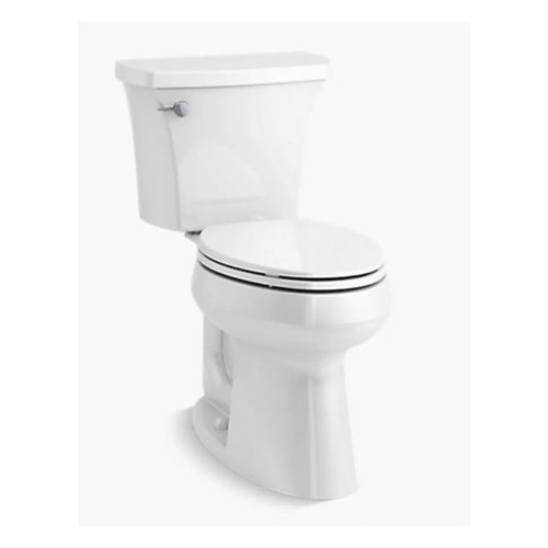 The Complete Solution 2-Piece 1.28 GPF Single Flush Elongated Toilet - White