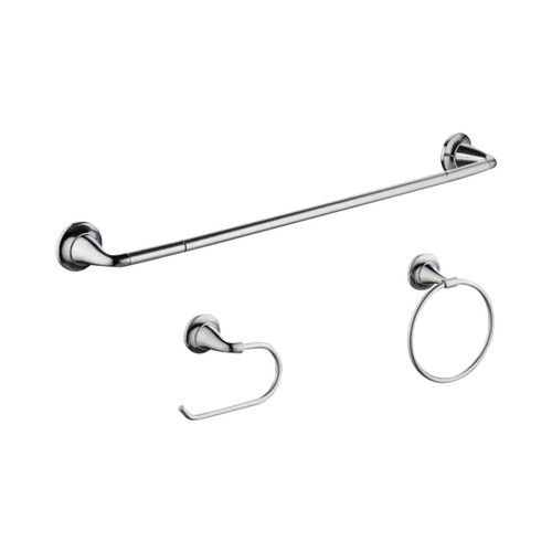 Constructor 3-Piece Bath Hardware Set - Chrome