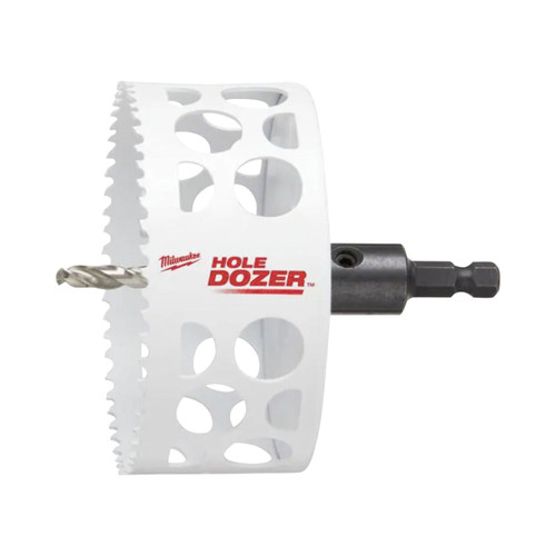 4 in. Hole Dozer Bi-Metal Hole Saw with 3/8 in. Arbor & Pilot Bit