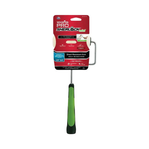 4-1/2 in. x 3/8 in. Pro Surpass Shed-Resistant Knit Cage Frame Mini Roller Assembly