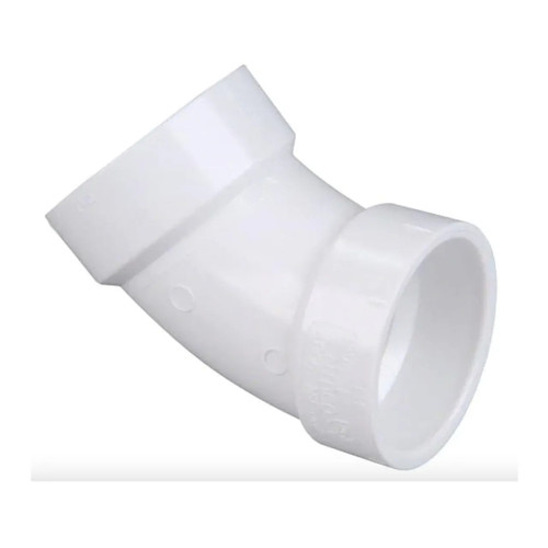 1-1/2 in. PVC DWV 45-Degree Hub x Hub Elbow