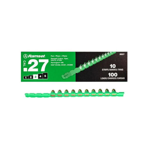 0.27 Caliber Green Strip Load (100/Pack)