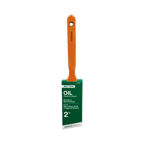2 in. Angled Oil Polyester/Natural Bristle Blend Paint Brush