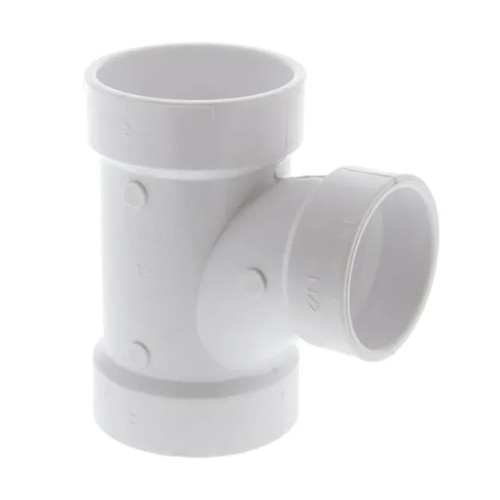 2 in. x 2 in. x 1-1/2 in. PVC DWV All Hub Sanitary Reducing Tee
