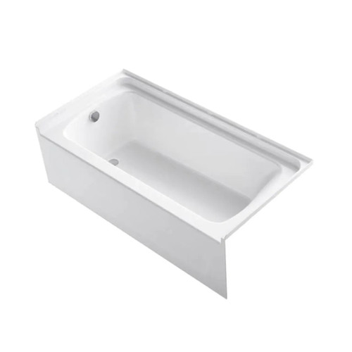 60 in. x 30 in. x 16 in. Left-Hand Drain Rectangular Alove Bathtub - White