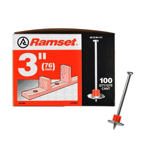 3 in. Drive Pins with Washers (100/Pack)