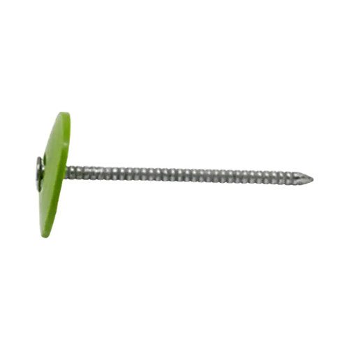 1 in. (2D) Electro-Galvanized Ring Shank Nails with Plastic Cap (3000/Pack)