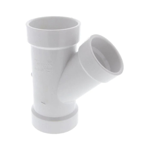 2 in. x 2 in. x 1-1/2 in. PVC DWV 45-Degree All Hub Wye