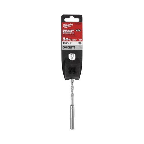 1/4 in. x 6 in. 2-Cutter SDS-Plus Carbide Bit