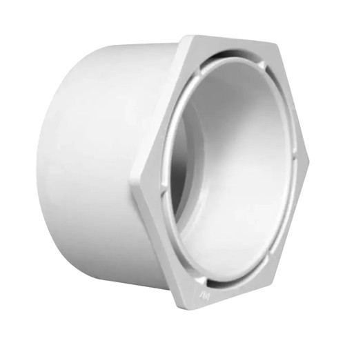 3 in. x 1-1/2 in. PVC DWV Spg x Hub Flush Bushing