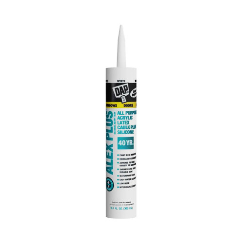 DAP 18152 Alex Plus 10.1 oz. Acrylic Latex Caulk - White