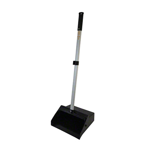 G-FORCE 44493 12 in. Black Lobby Dust Pan With Handle