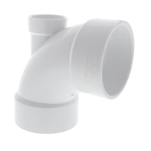 3 in. x 3 in. x 1-1/2 in. PVC DWV 90-Degree Hub x Hub Elbow