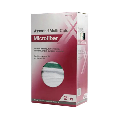 2 lbs. Microfiber Rags - Multi-Color