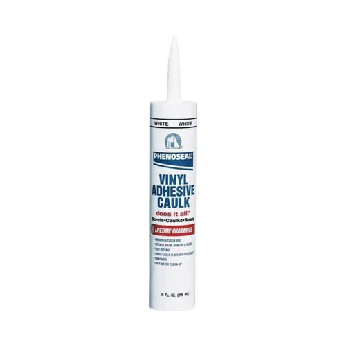 Does It All 10 oz. Exterior/Interior Vinyl Adhesive Caulk - White