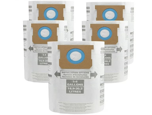 Type E - Shop-Vac® 5-8 Gallon* Disposable Filter Bags