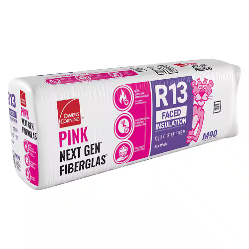 OWENS CORNING R13 15 in. x 93 in. Kraft Faced Fiberglass Insulation Batt 126SQ FT