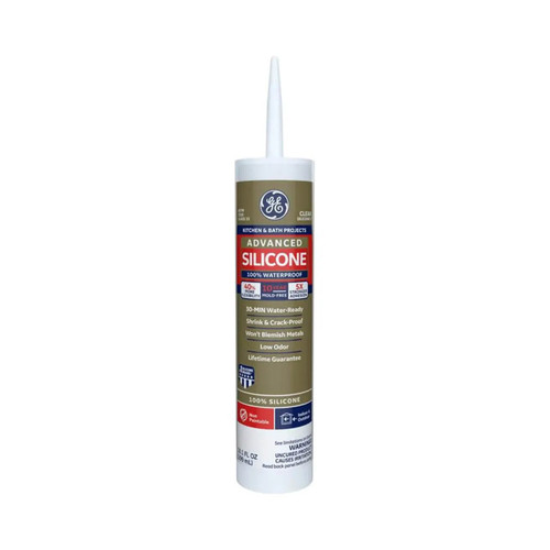 GE 2812562 Advanced 10.1 oz. Silicone II Kitchen and Bath Sealant - Clear