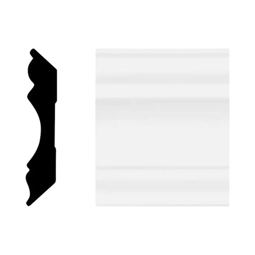 5/8 in. x 3-1/8 in. x 8 ft. Primed MDF Colonial Crown Moulding