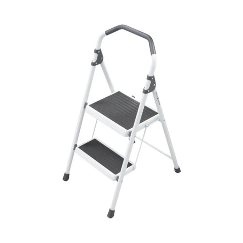 2-Step Steel Lightweight Step Stool Ladder with 225 lbs. Load Capacity Type II Duty Rating