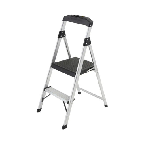 2-Step Aluminum Step Stool Ladder with 250 lbs. Type I Duty Rating