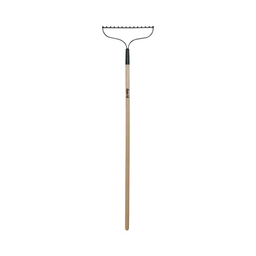 51 in. Wood Handle Steel 14-Tine Bow Rake