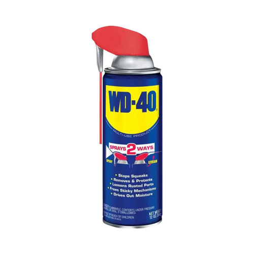 WD-40 490057 12 oz. Multi-Purpose Lubricant Spray with Smart Straw