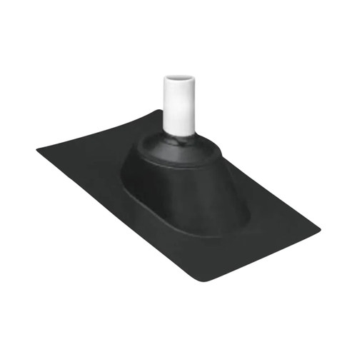 3-4 in. Adjustable Pipe Flashing with Hard Plastic Base & Rubber Collar