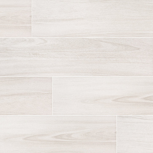 10 in. x 40 in. Braxton Blanco Porcelain Floor & Wall Tile (13.885 sq. ft.)