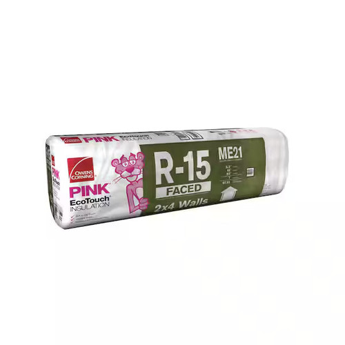 OWENS CORNING R15 15 in. x 93 in. Kraft Faced Fiberglass Insulation Batt 68SQ FT