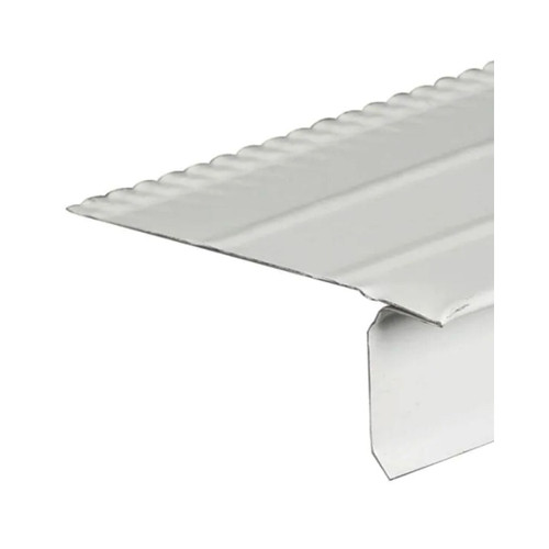 1/2 in. x 10 ft. F4 Aluminum Drip Edge - White