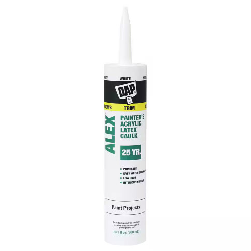 DAP Alex Painter's White All-Purpose Acrylic Latex Caulk 10.1 oz.