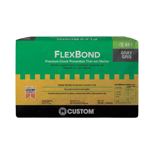 50 lb. FlexBond Fortified Thinset Mortar - Gray