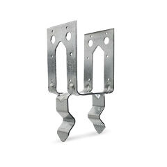 Galvanized Non-Standoff Post Base for 4x4 Nominal Lumber