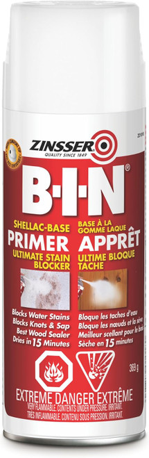 Zinsser B-I-N Shellac-Based White Interior Primer and Sealer 369g